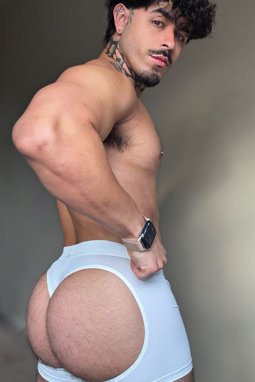Juicy JJ Boxers with Rear Cutouts - Polar White