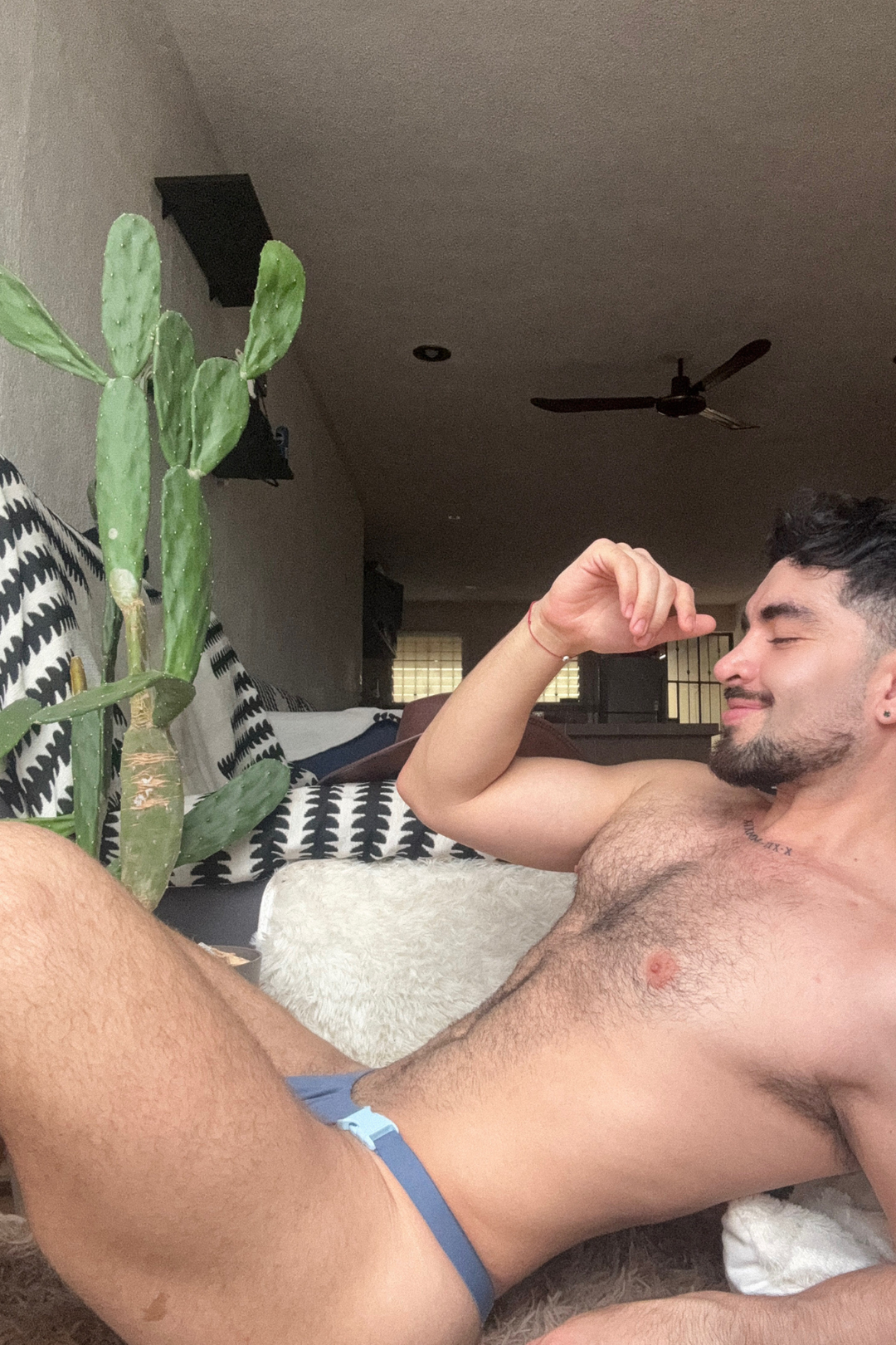 Barely There Modal Thong - Blue