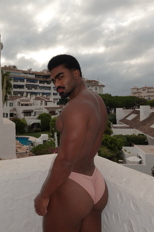 Classic Scrunch-Butt Swim Briefs - Nude Pink