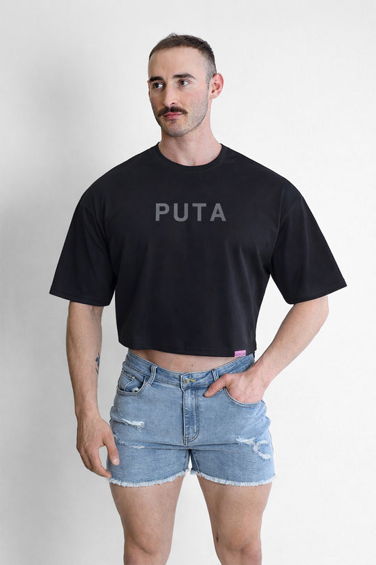 Oversized Relaxed Crop Top - Puta