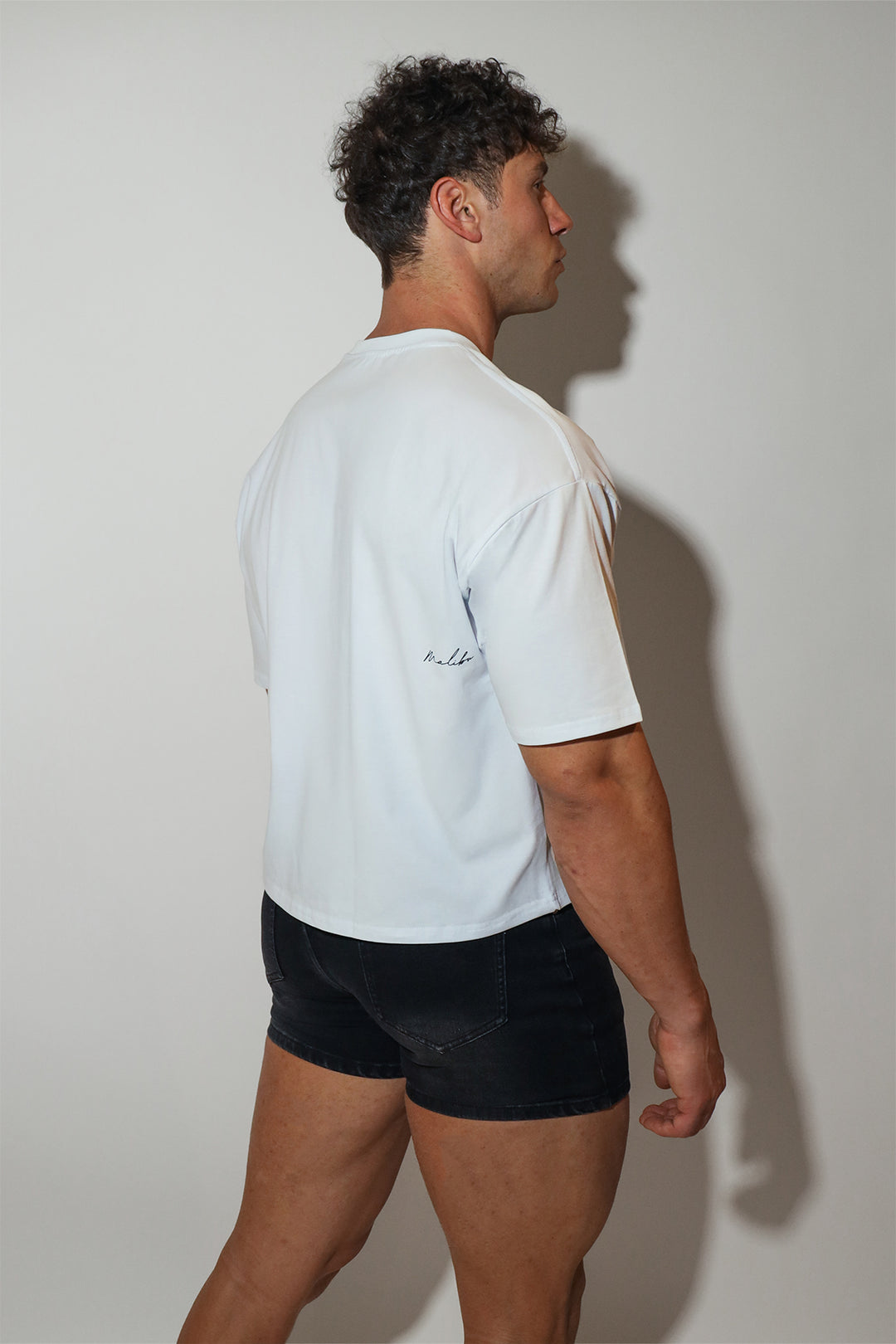 Oversized Relaxed Crop Top - Ivory