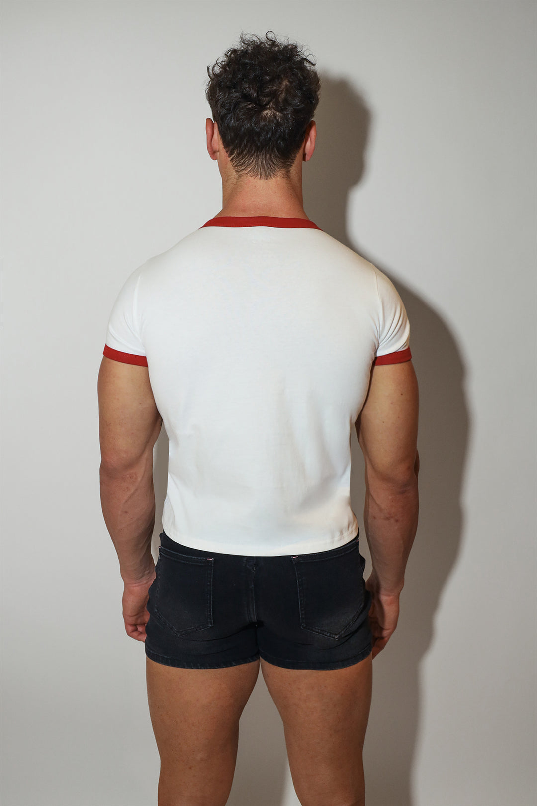 Field-Day Ringer Tee - White w/ Red Trim